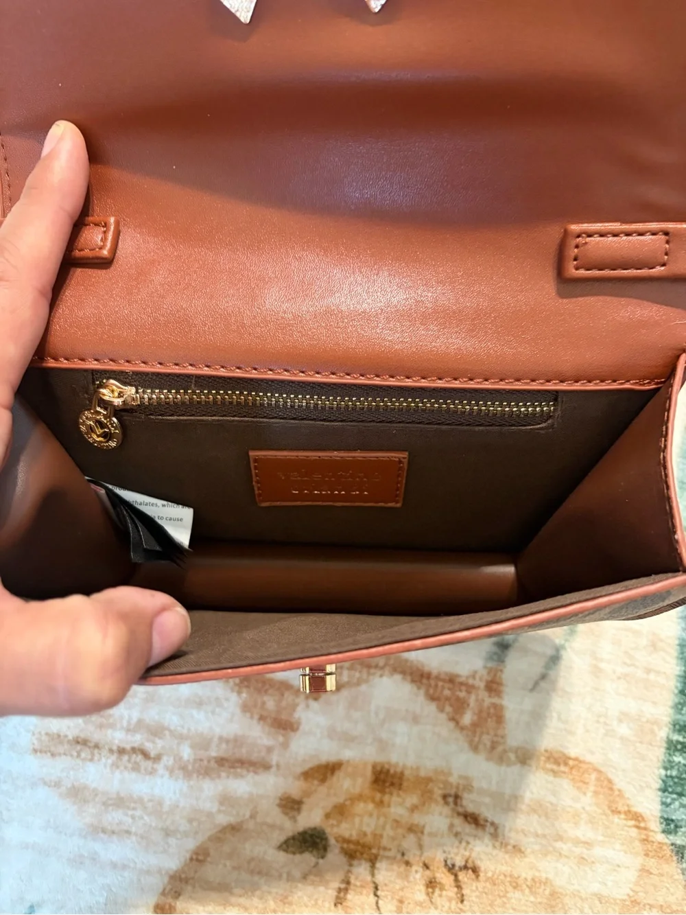 Valentino Orlandi VO Monogram Crossbody + Coin Pouch - Gold Hardware
